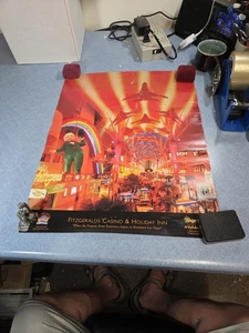 Poster pubblicitario vintage Vegas - Fitzgeralds Casino & Holiday Inn - buone condizioni  - Foto 1 di 11