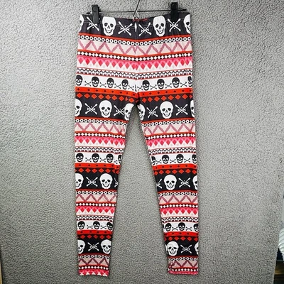 Legging azteca para mujer XL calavera y huesos cruzados tobillo Foto 1 de 4