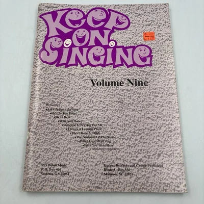 Keep On Singing Volume Nine Southern Gospel Music Song Book Sheet Music - Image 1 of 4