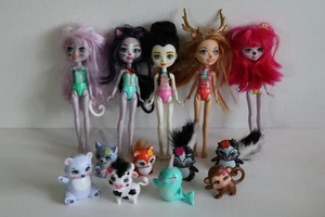 Enchantimals Puppen Konvolut 5 Puppen und Haustiere. Inklusive aller Haustiere und Zubehör - Bild 1 von 5