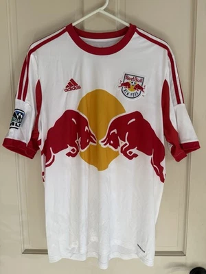 Camiseta deportiva New York Red Bulls para hombre L blanca MLS fútbol Adidas ClimaCool Foto 1 de 4