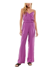 KINGSTON GREY Womens Pink Adjustable Spaghetti Strap Wide Leg Jumpsuit M - Picture 1 of 11