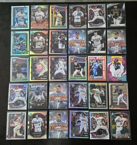 2025 Topps, Bowman MLB Parallel And Insert Lot (60) Prospects, Rookies, Vets - Bild 1 von 14