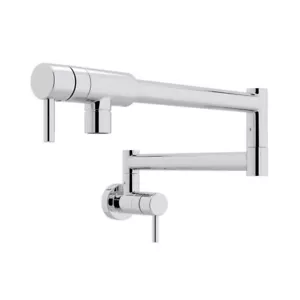 Rohl QL66L-APC-2 Modern Pot Filler with Dual Levers in POLISHED CHROME, New! - Picture 1 of 5