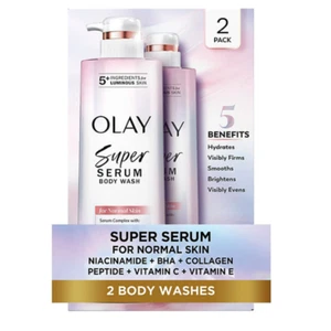 Jabón corporal Olay Super Serum 18,5 fl oz paquete de 2 - Imagen 1 de 6