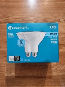 (2-Pk) EcoSmart PAR38 Dimmable Flood LED Light Bulb Bright White  - Picture 1 of 4