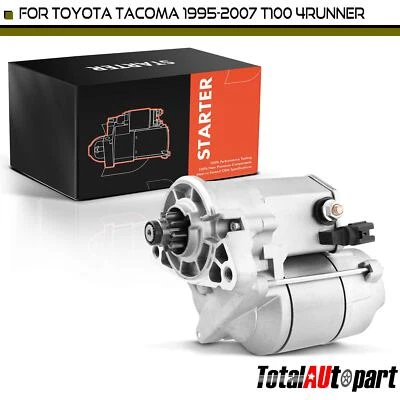 Starter Motor for Toyota 4Runner Tacoma 1995-2007 T100 L4 2.7L 1.4KW CW 9-Tooth - Image 1 of 4