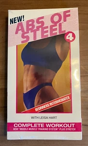 Abs of Steel & Buns of Steel VHS tapes Beginner New unopened Leisa Hart 1996 - Picture 1 of 6