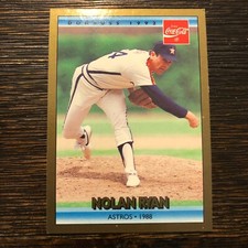 1992 Donruss Coca-Cola Coke #22 NOLAN RYAN Houston Astros baseball card