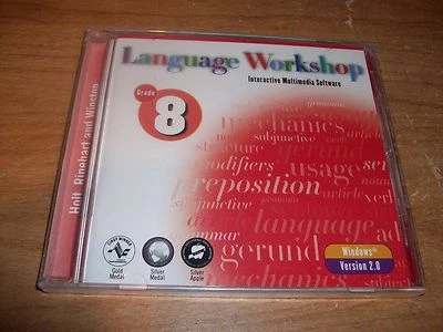 Language Workshop Grade 8 Interactive Multimedia CD ROM Version 2.0 WIN 95 NEW - Image 1 of 4