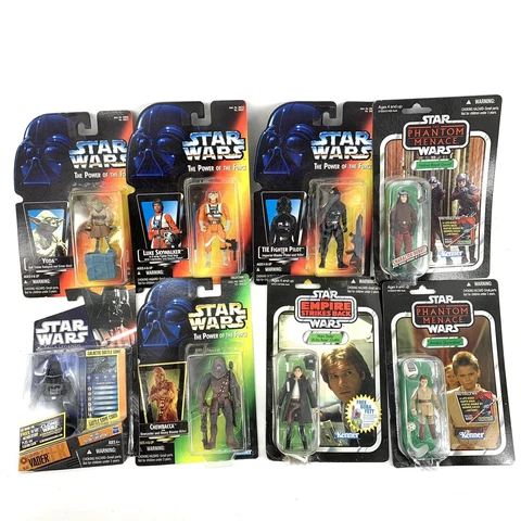 Star Wars Hasbro Kenner Toy Lot 8 Naboo Yoda Vader Solo Chewbacca Skywalker Cover