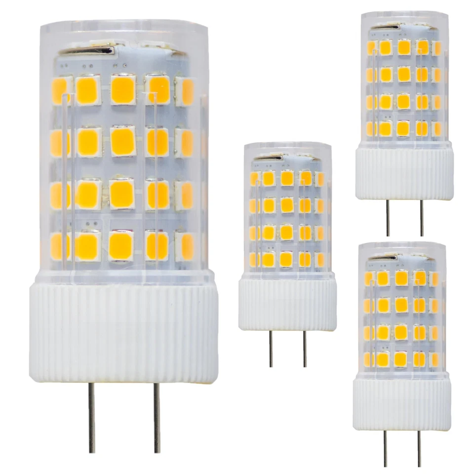 Diodesy 4PK LED Chandelier Light Bulb, GY6.35 Bi-Pin Base, 5W, 60W, 2700K 550LM - Image 1 of 4