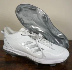 Adidas S23882 Icon 7 Low Molded White TPU Baseball Cleats Men's Size 11.5 - Picture 1 of 5