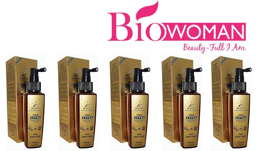 5 x BIO WOMAN HAIR LOSS TONIC EXTRA STRENGTH TREATMENT FAST GROW REGROWTH REGROW - Image 1 of 3