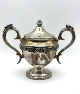 Vintage Silver plate Sugar Bowl King Edward Silverplate National Silver Co - Picture 1 of 7