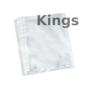 1 10 30 50 100 A4 Plástico Transparente Bolsillos Perforados Carteras Mangas Carpetas Archivo - Imagen 1 de 1