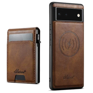 For Google Pixel 9 Pro XL/8 7 6 Pro/8A Magnetic Detachable Wallet Leather Case - Picture 1 of 15