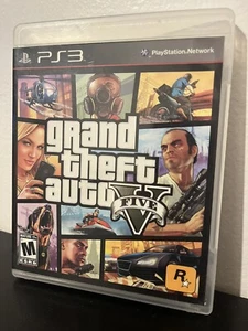 Grand Theft Auto V GTA 5 (PS3 PlayStation 3, 2013) Complete in Box w/ Map Poster - Picture 1 of 3