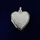 NEW Sterling Silver Heart Locket 925 Pendant S/S Photo Love Family Sentimental