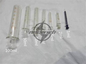 New 1PC 1-30ml Glass Syringe Injector Lab Sampler Diameter Caliber Precision