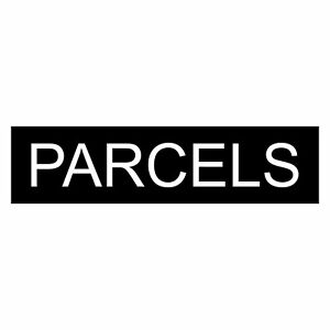 PARCELS Sign for Mailbox Mail Letter Box - 30 Colours & 7 Small and Medium Sizes