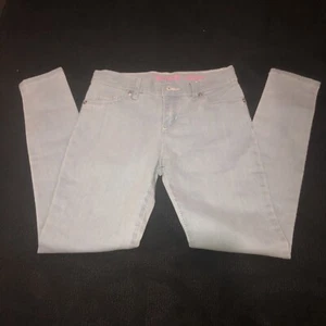 Pantalones de mezclilla súper ajustados gris claro talla 8 juego escolar todos los días - Imagen 1 de 5