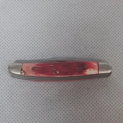 Faca de osso vermelha Frost Cutlery Little Wrangler II 2" - 2 outras lâminas - Imagem 1 de 4