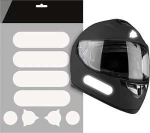 Adesivi Casco Moto Riflettenti Catarifrangenti 8 Pezzi | Adesivi per Casco Moto - Foto 1 di 12
