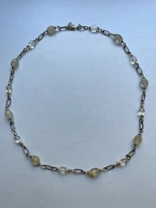 Robin Coady Nordstrom Rutilated Quartz and Clear Quartz Designer Necklace 32" - Picture 1 of 5