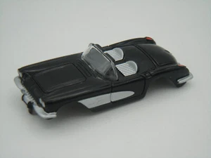 JOHNNY LIGHTNING #806 SCHWARZ 1959 CORVETTE CONV SHELL ~ NOS ~ PASST AURORA TJET - Bild 1 von 7