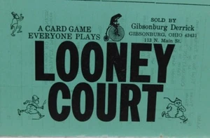 Looney Court game scorecards Gibsonburg Ohio, excellent, multi color 12 count - Picture 1 of 6