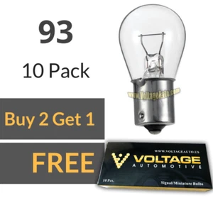93 Brake Tail Light Bulb Turn Signal Bulb Side Marker Light Bulb (Box of 10) - Picture 1 of 1