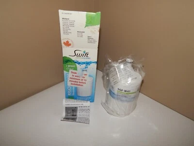 NEW SWIFT GREEN SGF-W41 REFRIGERATOR WATER FILTER FITS WHIRLPOOL 8171414 3749926 - Image 1 of 4