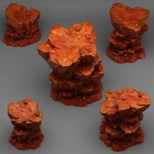 Wild Martian Rock DnD Legion Terrain Scenery Tabletop Miniatures 28mm - Picture 1 of 2