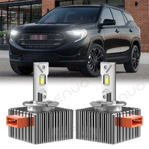 For GMC Terrain 2018 2019 D5S LED Headlight Bulbs High Low Beam Replace HID - Picture 1 of 8