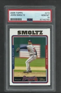 PSA 10 GEM MINT JOHN SMOLTZ 2005 TOPPS #213 JB - Bild 1 von 1