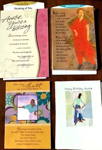 Afroamerikanische Mahagoni-Marke ALLES GLÜCKLICHE GEBURTSTAG Karten für TANTE, meine TANTE 208AA - Bild 1 von 11