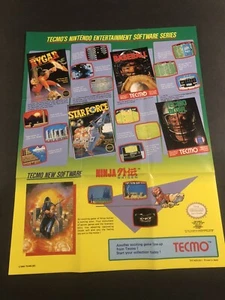 nes tecmo box insert -1 - Bild 1 von 3