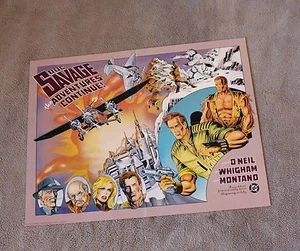 Póster promocional Doc Savage Adventures Continue 1988 de O'Neil Whigham Montano DC en muy buen estado - Imagen 1 de 1