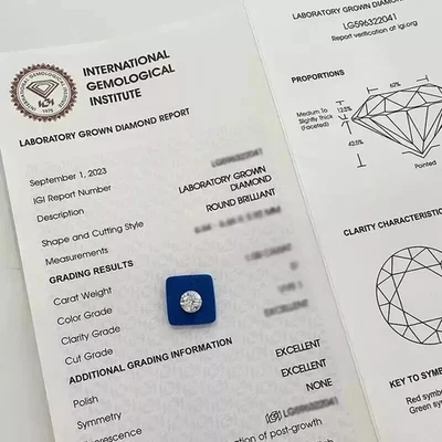 1.00 ct IF Certified Loose Lab Grown CVD D Round Brilliant Diamond Nzr4 - Image 1 of 4