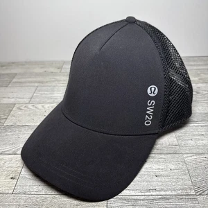 Lululemon Laufmütze schwarz verstellbar M/L reflektierend leicht Unisex SW20 - Bild 1 von 7