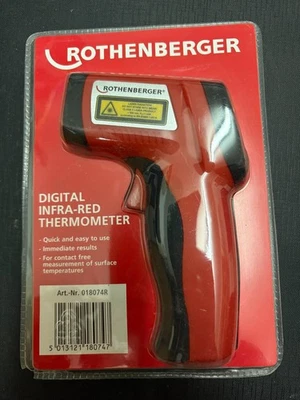 Rothenberger Digital Infrared Thermometer Red  - Image 1 of 2