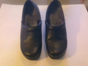 Zoccoli mocassino Dr. Scholls donna Bernice taglia 9W pelle nera comodi - Foto 1 di 6