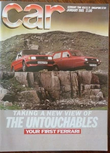 CAR magazine January 1985 Mercedes W124 Ferrari 308 GT4 Ford Sierra Turin Show - Picture 1 of 2
