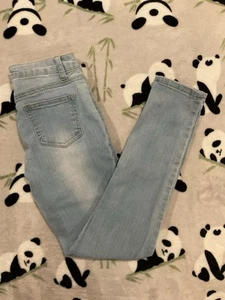Jeans Bien Bleu bambina skinny elasticizzato blu lavaggio chiaro taglia 12 stile comfort fit - Foto 1 di 7