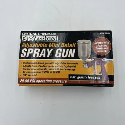Central Pneumatic 4 oz. Adjustable Detail Air Spray Gun - Image 1 of 4
