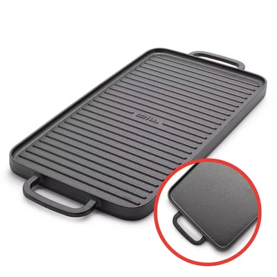 Bobby Flay Cast Iron Griddle Double Burner Reversible with Dual Handles - Image 1 of 4