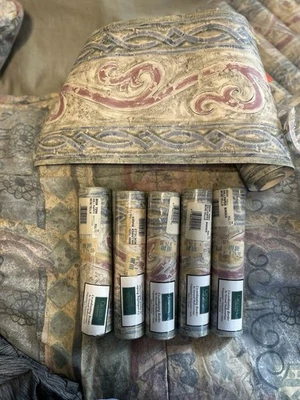 Croscill Benetello Walpaper Border 5 Rolls Total - Image 1 of 4