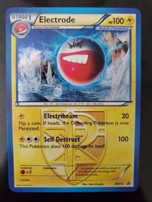 Electrode BW76 Holo Team Plasma Pokemon TCG Card Black White Black Star Promo NM - Image 1 of 4