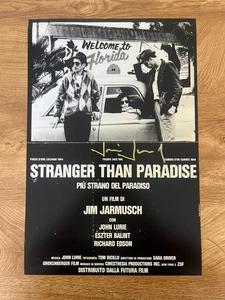 * JIM JARMUSCH * signiertes 12x18 Poster * STRANGER THAN PARADISE * - Bild 1 von 2